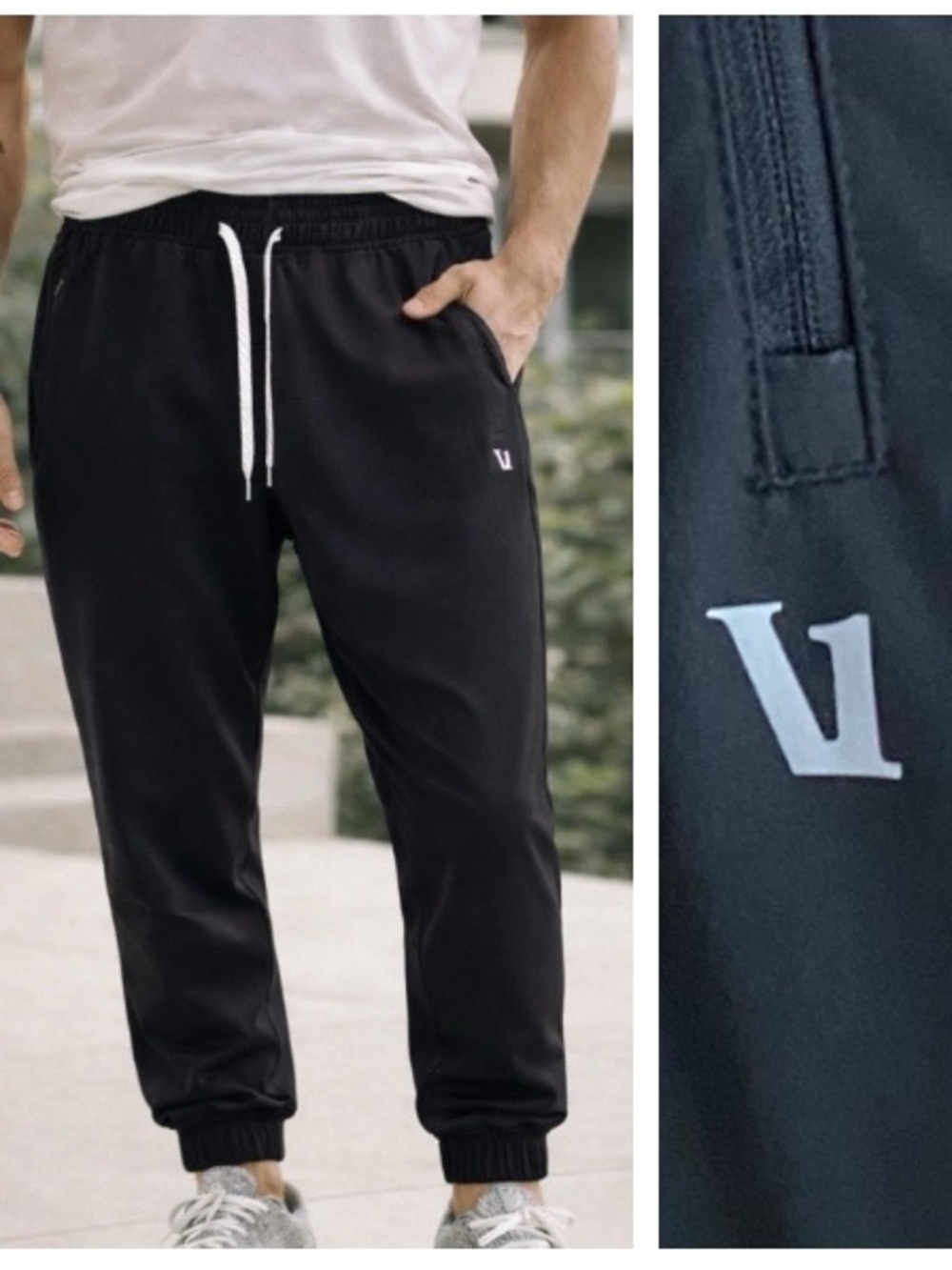 Vuori Men's Black Transit Technical Performance Joggers Small
